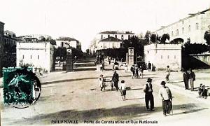 1404- Philippeville - Porte de Constantine et Rue Nationale